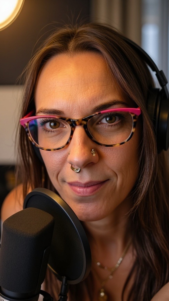 Mit dem KI-Avatar erstelltes Podcast-Porträt